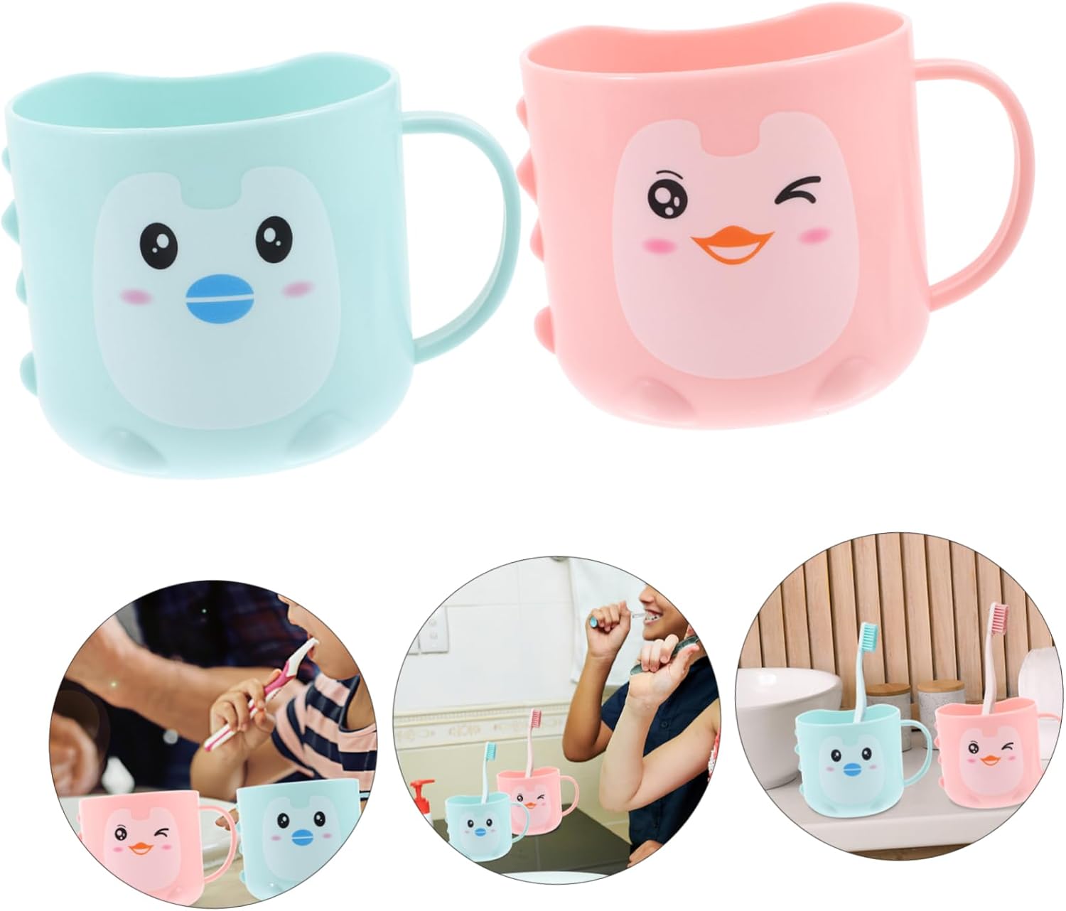 4-Piece Kids Toothbrush Gargle Cup Set