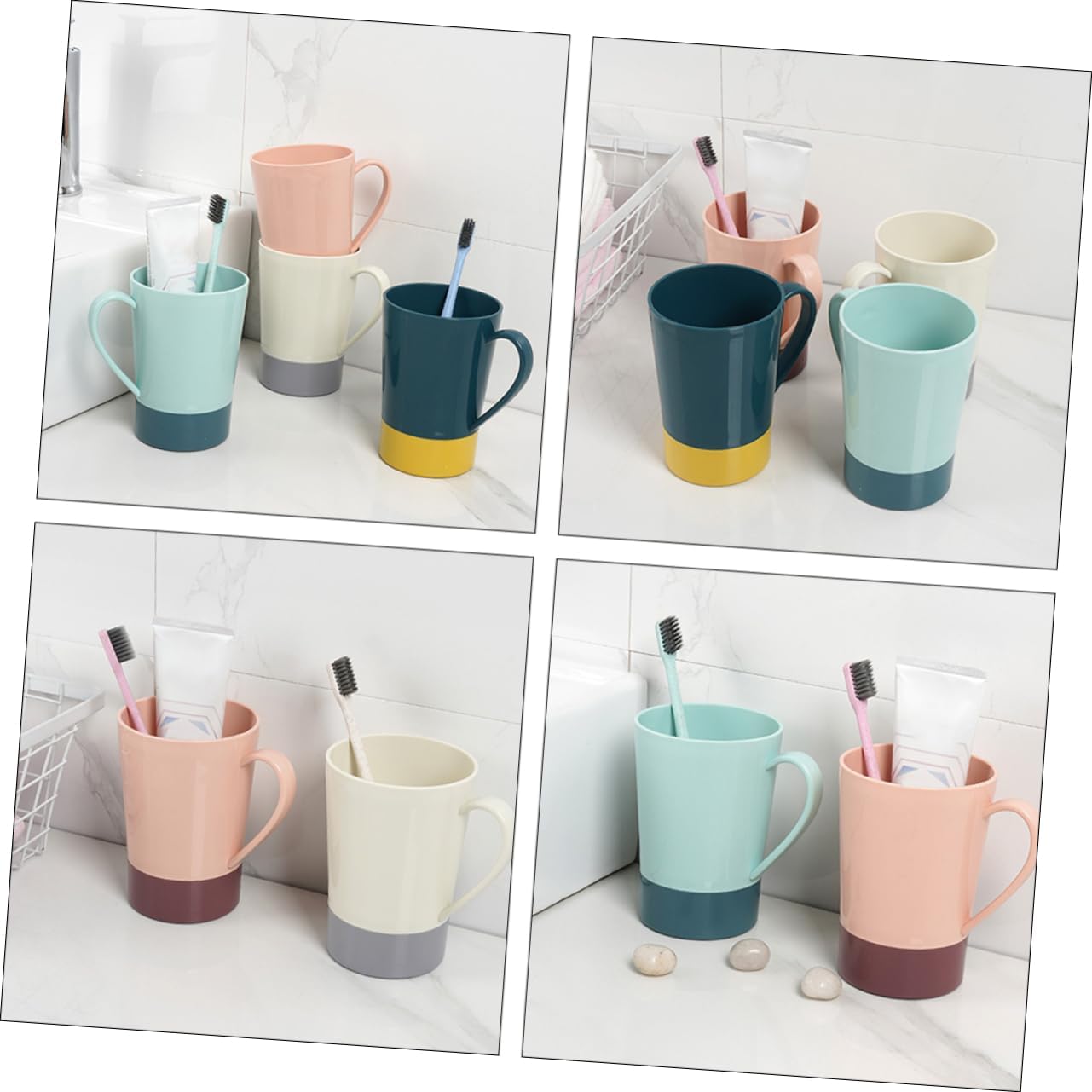 GALPADA Reusable Toothbrush Cup Smooth Design Perfect for Travel