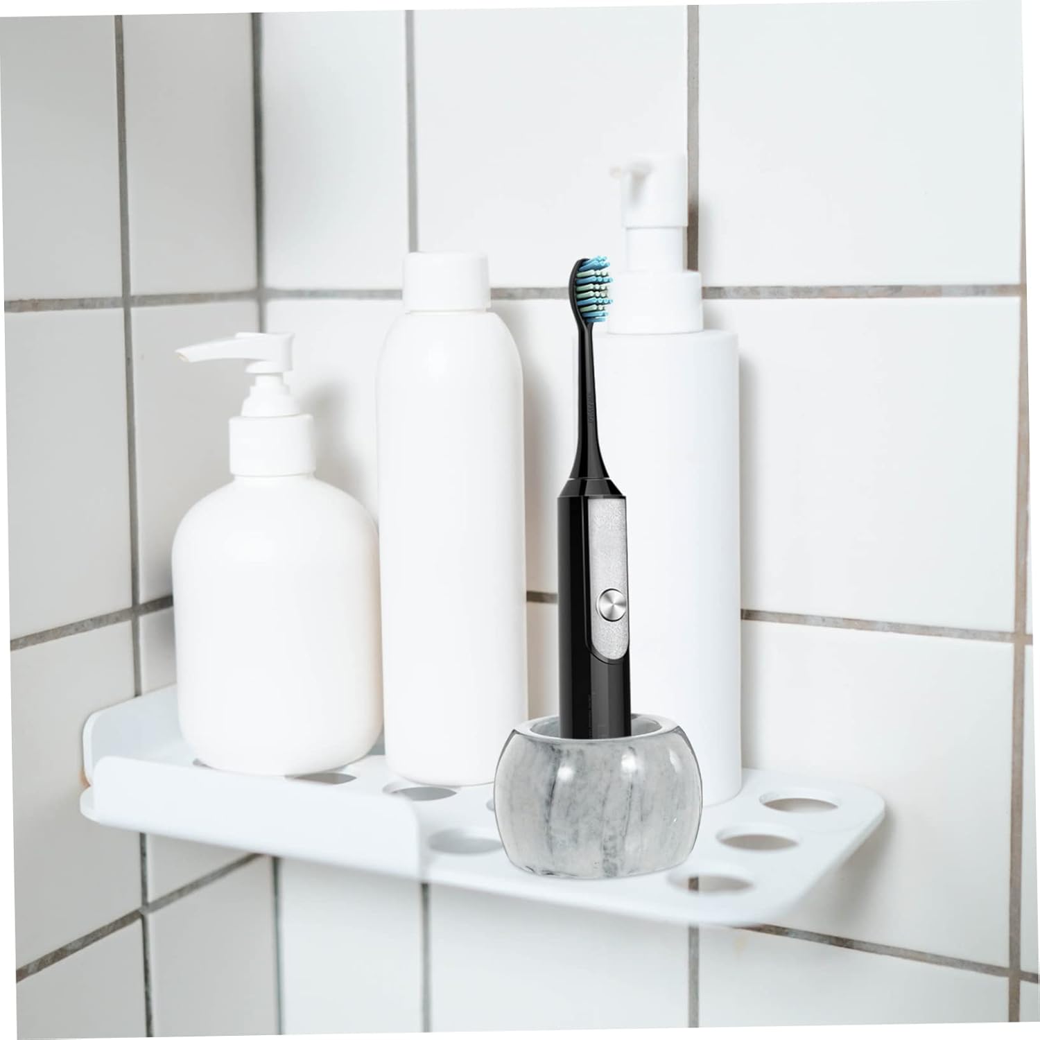 PRETYZOOM Electric Toothbrush Holder - Marble Design