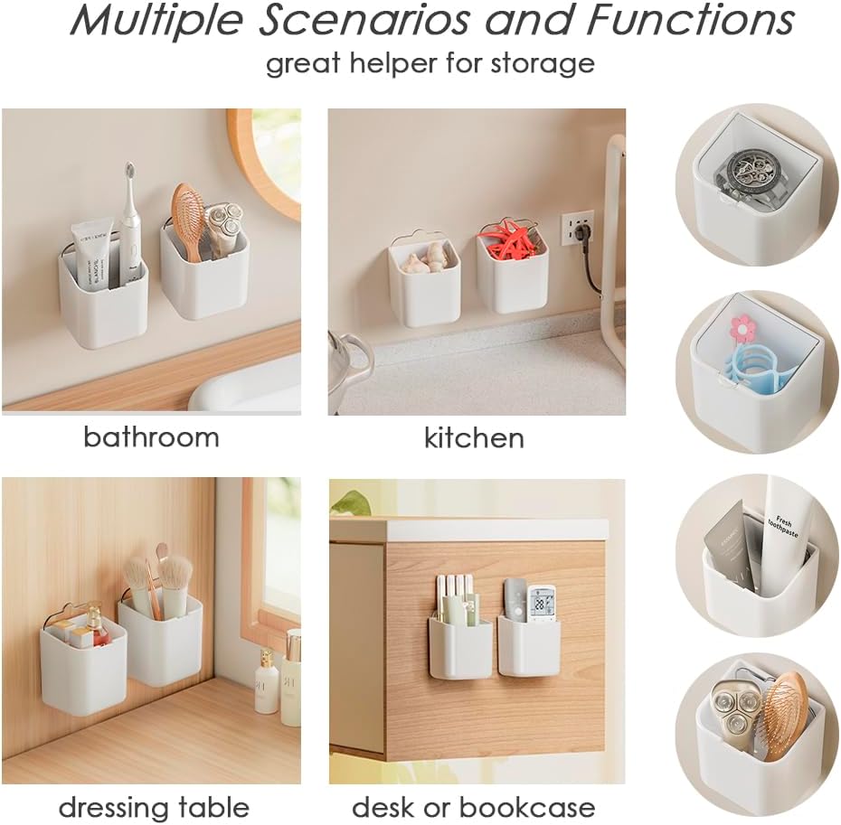 TASEVO Wall-Mounted Toothbrush Keeper