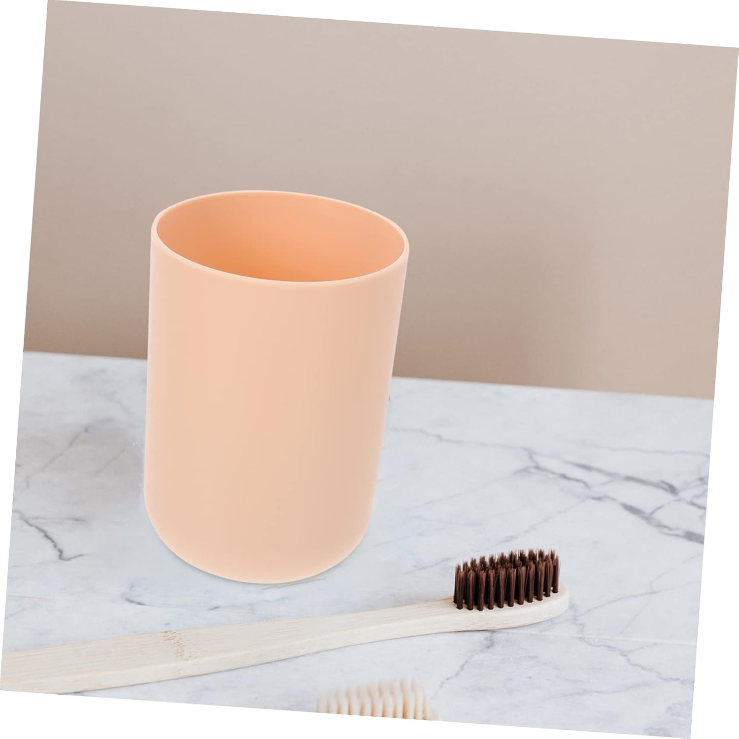 VOSAREA 1Set Plastic Bathroom Storage Tray Gargle Cup Toothbrush Holder