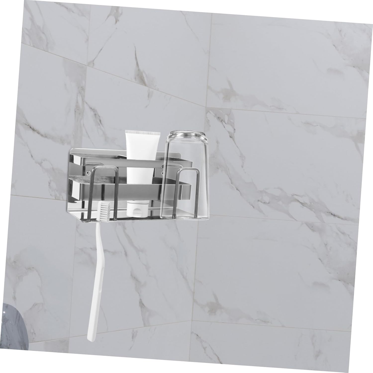 STOBAZA Stainless Steel Wall-Mounted Tooth Holder