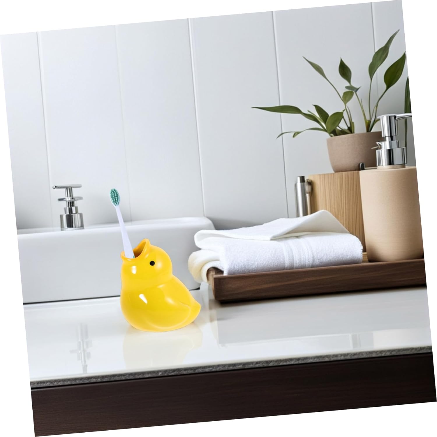 Adorable Ceramic Toothbrush Holder
