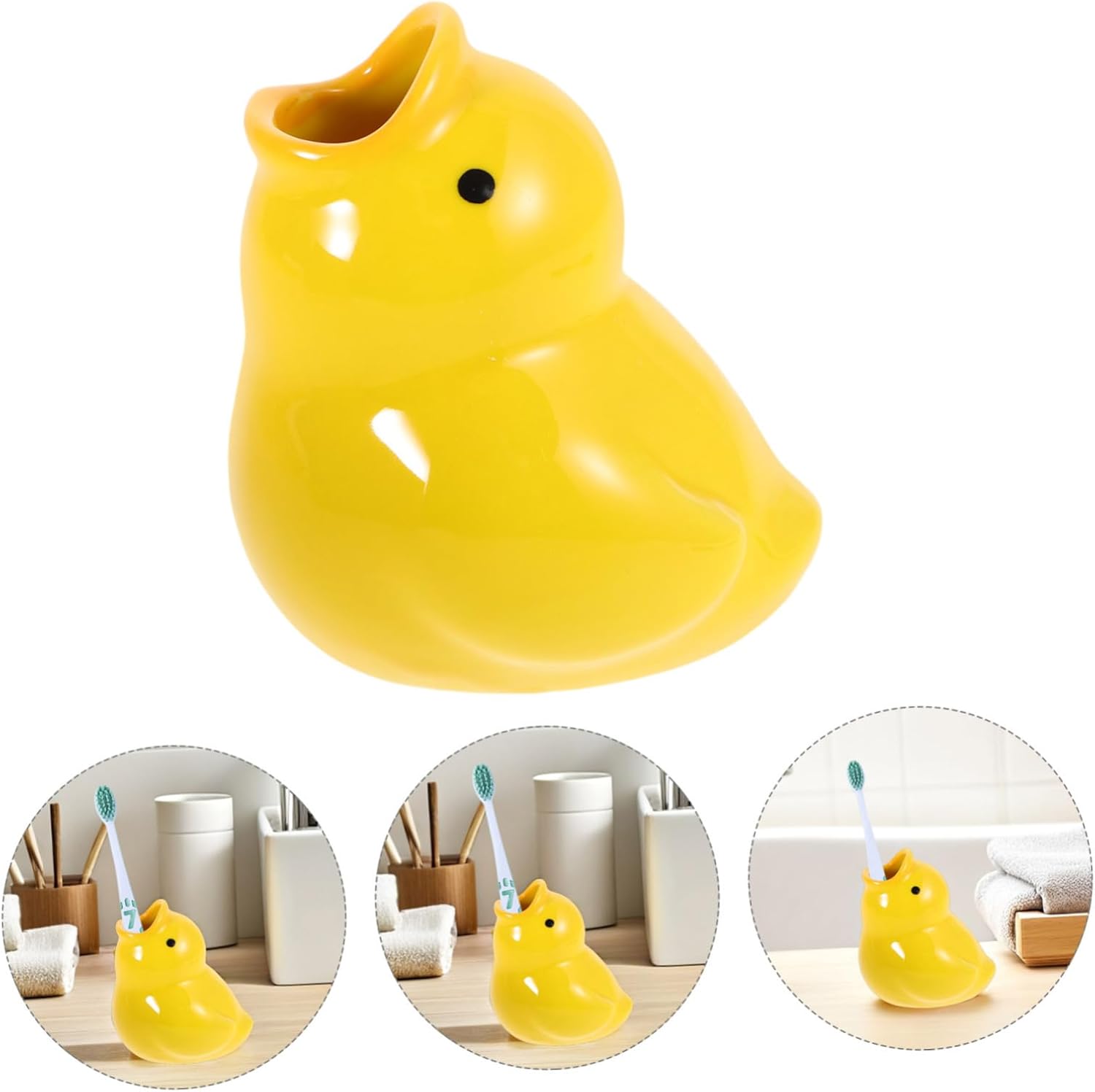 Adorable Ceramic Toothbrush Holder for Travel and Home