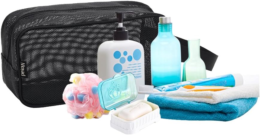 Mesh Shower Caddy Portable Toiletry Bag for Girls Guys