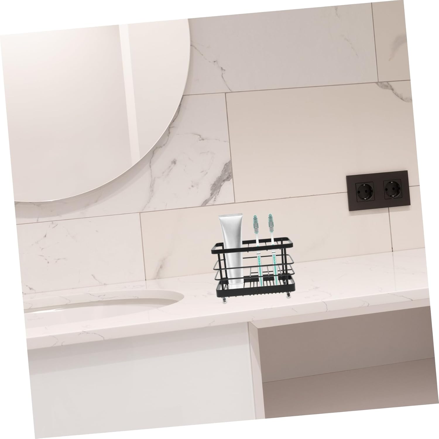 Othbrush Drain Rack Iron Makeup Brush Organizer