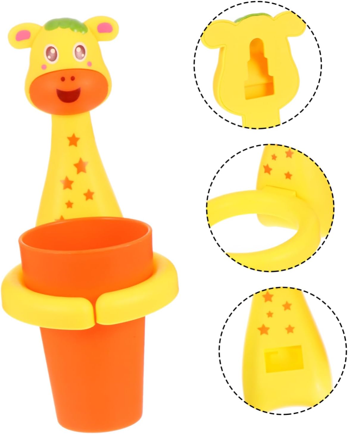 No-Punching Wall-Mounted Toothbrush Cup for Kids