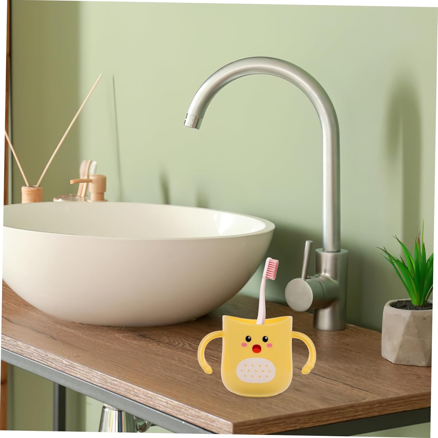 adorable cartoon toothbrush cup for kids
