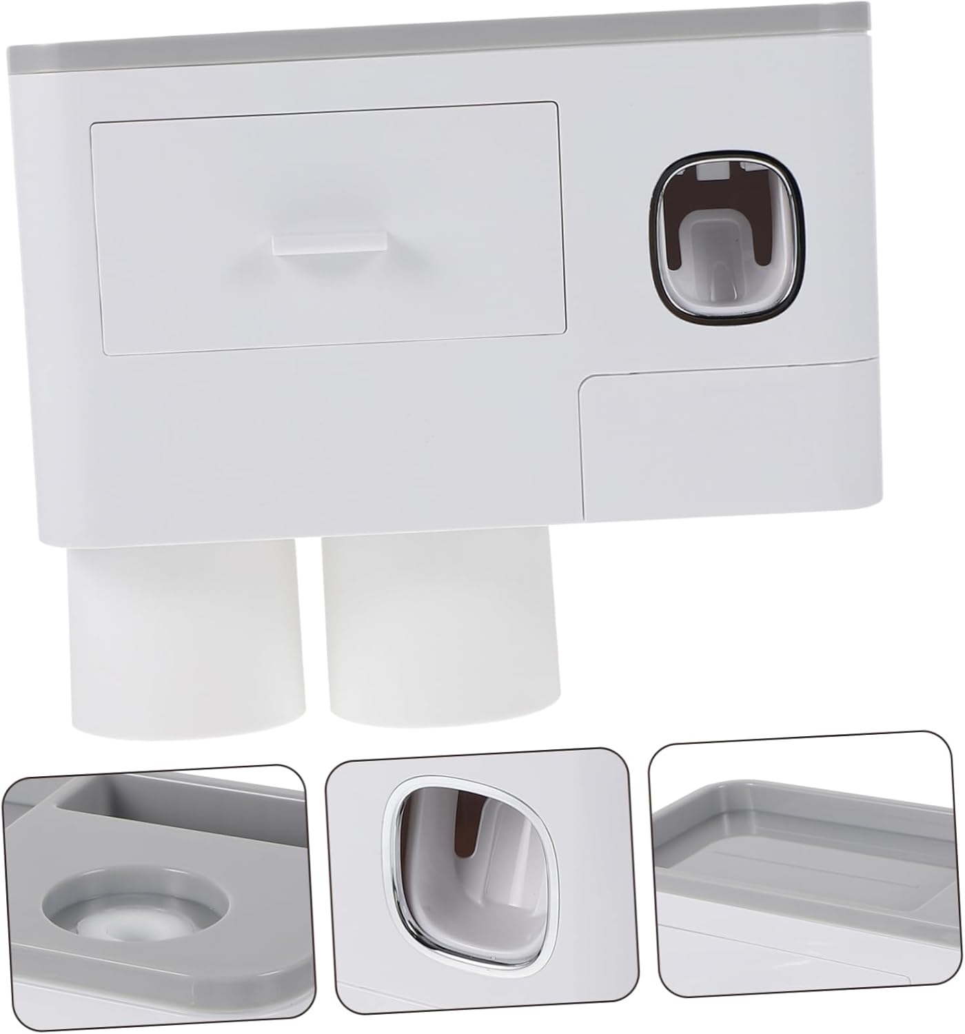 Stylish Wall-Mounted Toothbrush Holder with Storage Case for EasyOrganization