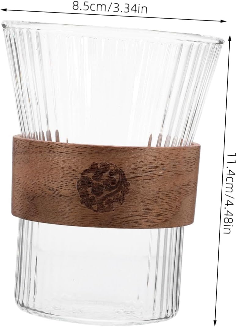 Healifty Glass Toothbrush Glasses - Modern Ergonomic Design for Rinse Drink