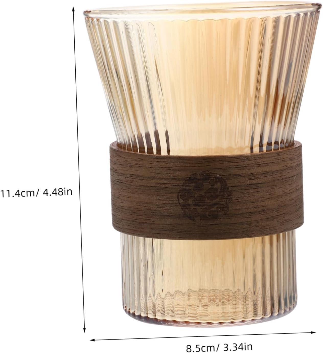 GLEAVI Elegant Glass Toothbrush Cup