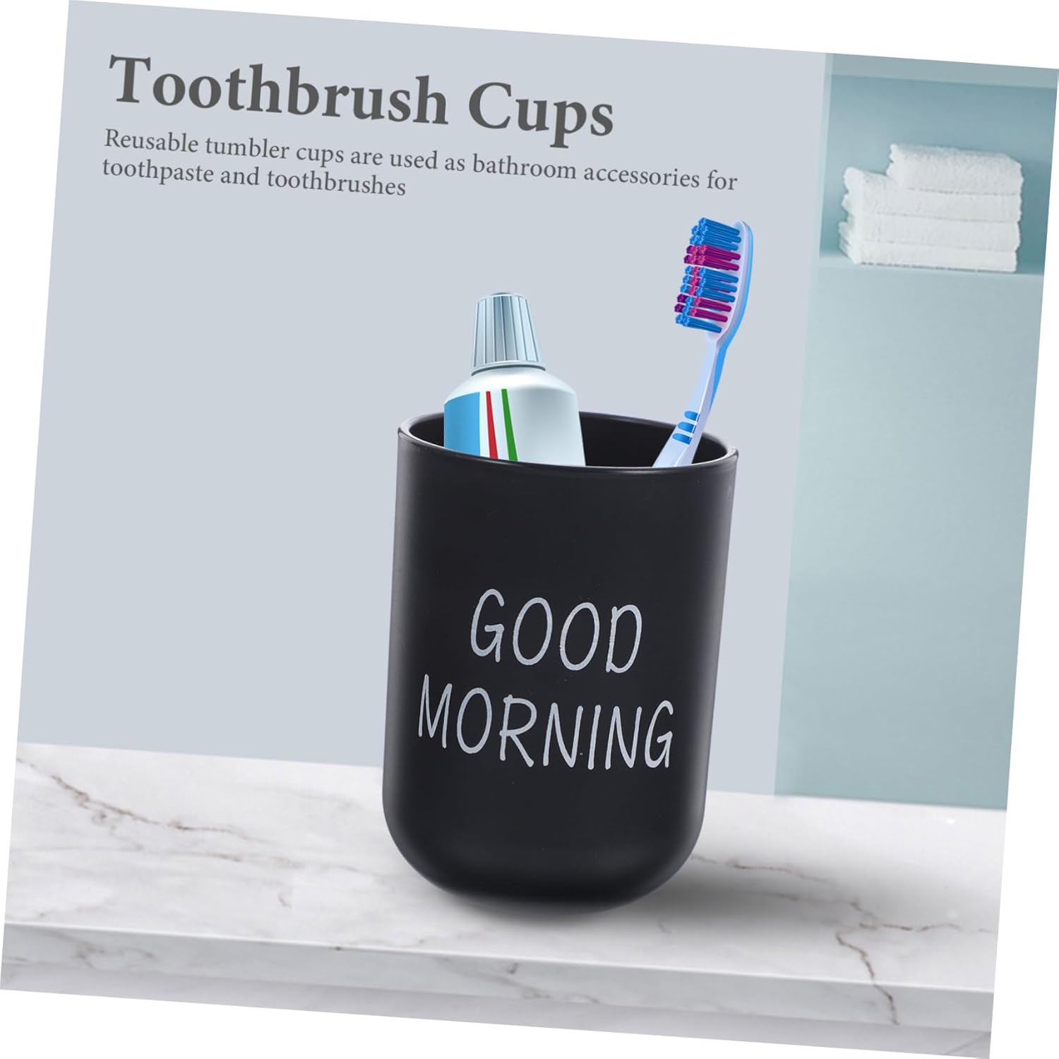 Alipis 2-Piece Multi-Purpose Toothbrush Dispenser Set