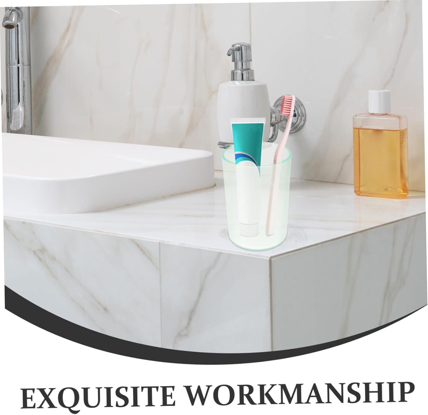 Transparent Toothbrush Cup Gargle Mug for Home and Travel