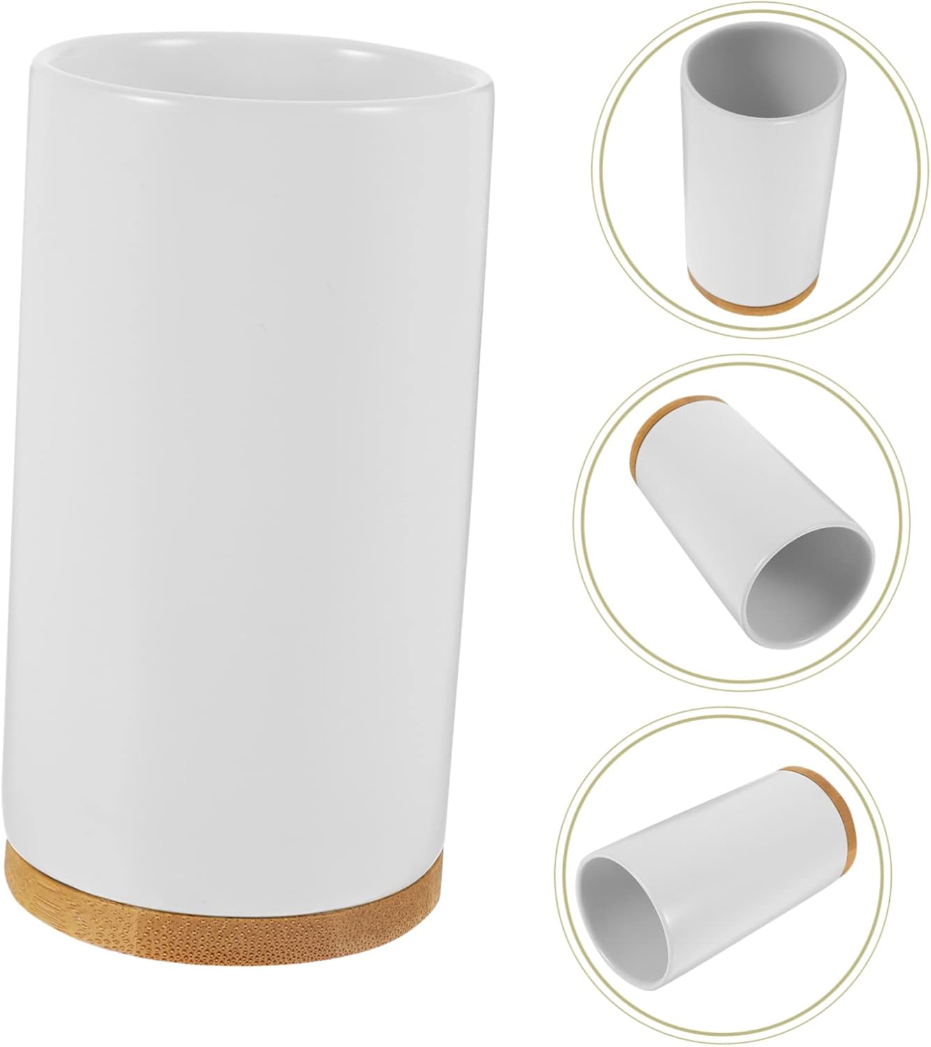 Ceramic Toothbrush Holder Multipurpose Tumbler for Bathroom Home Use
