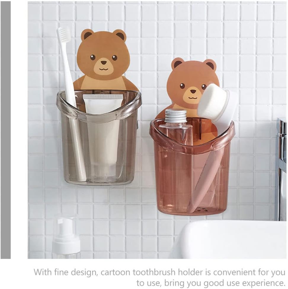 Nuturious Toothbrush Toothpaste Organizer Wall-Mounted