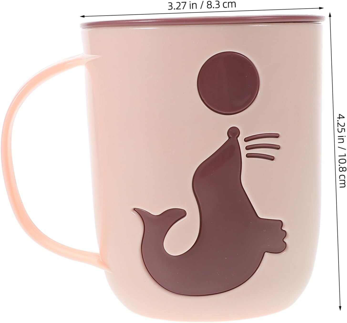 Totority Baby Mouthwash Cup Dolphin Toothbrush Holder Portable Travel Tumbler