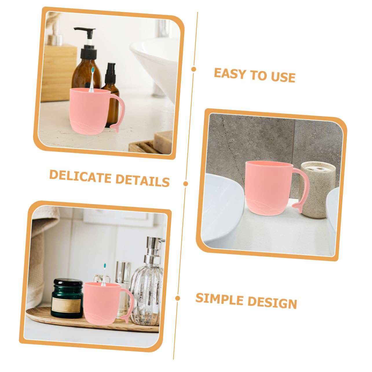 Perfect Trio - Cartoon Dolphin Toothbrush Mouthwash Cups