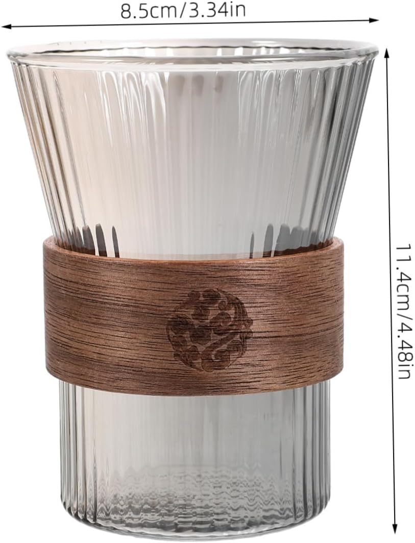 HAKIDZEL Elegant Glass Toothbrush Cup
