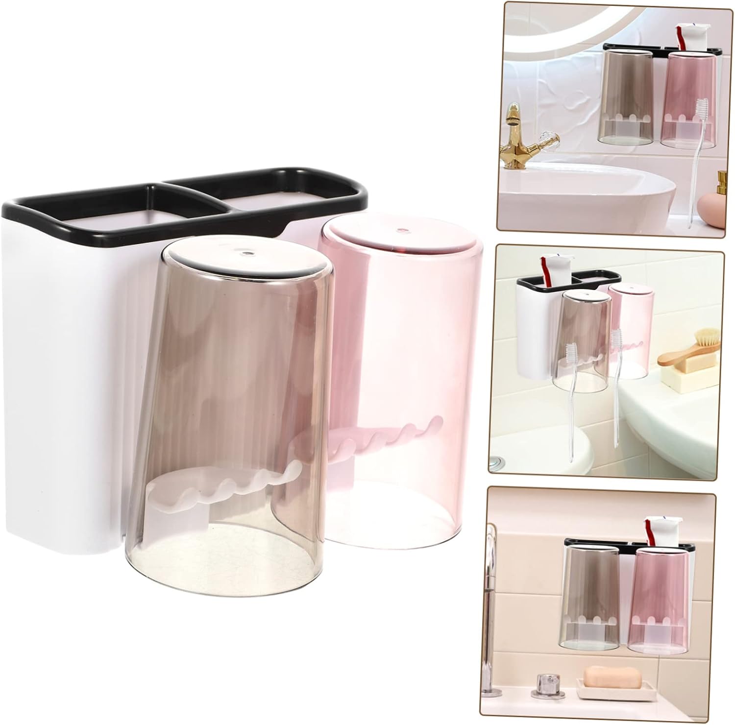 Elegant Wall-Mounted Toothbrush Organizer