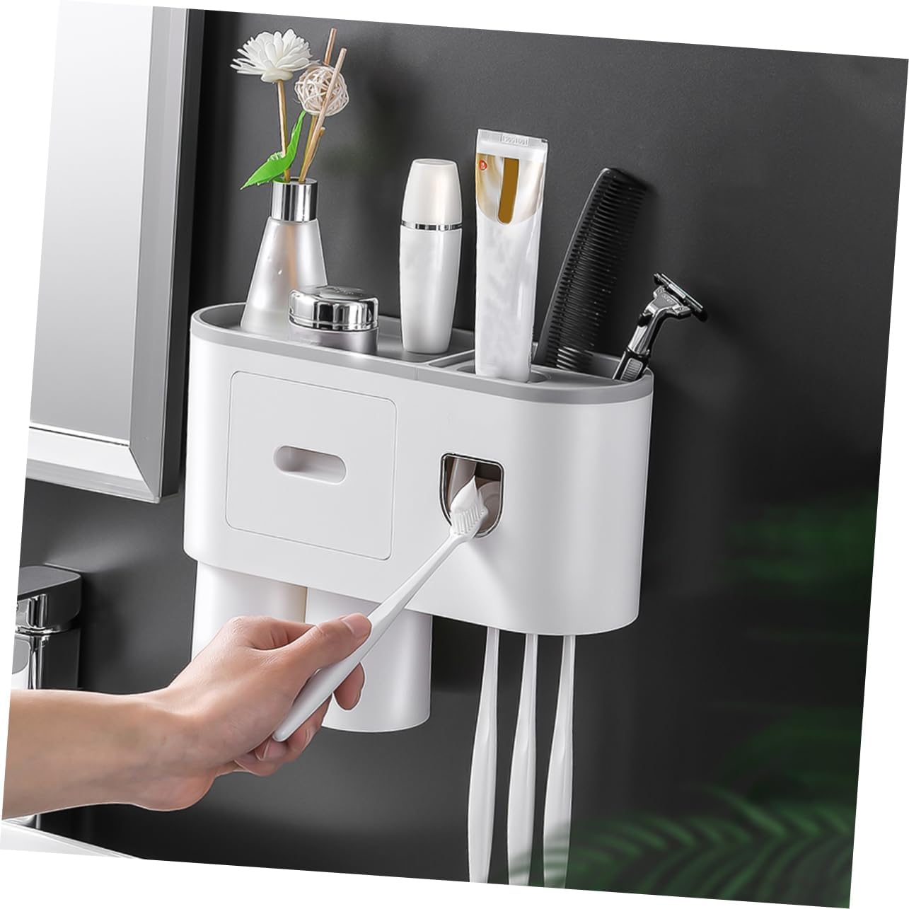Wall-Mounted Toothpaste Dispenser