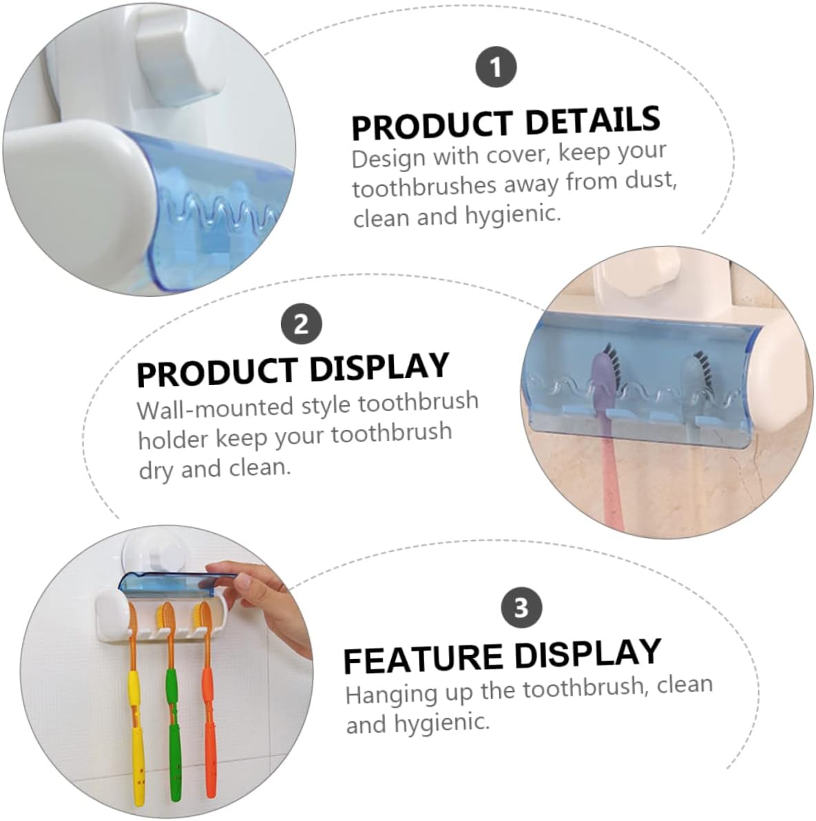 Elegant Suction-Cup Toothbrush and Toothpaste Holder