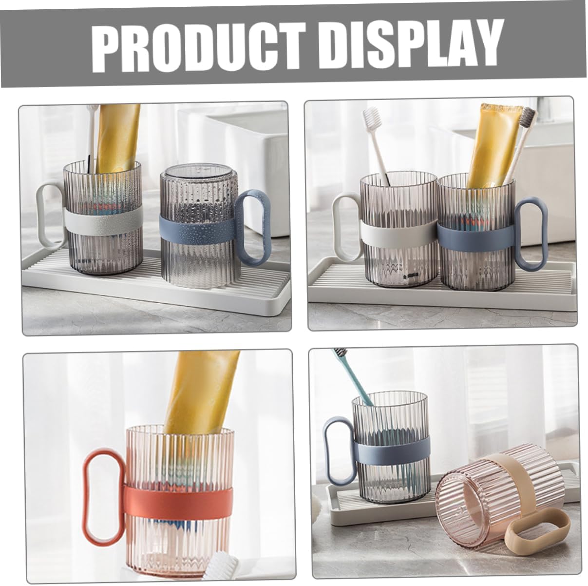 Elegant 4pc Tooth Rinsing Cup Kit