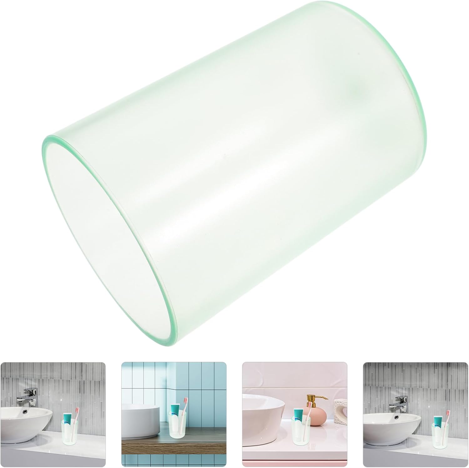 Comfort Design LIFKICH Transparent Toothbrush Cup Gargle Mug for Adults