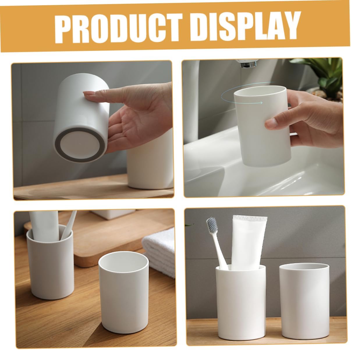 Alipis Toothbrush Mouthwash Cups for Travel