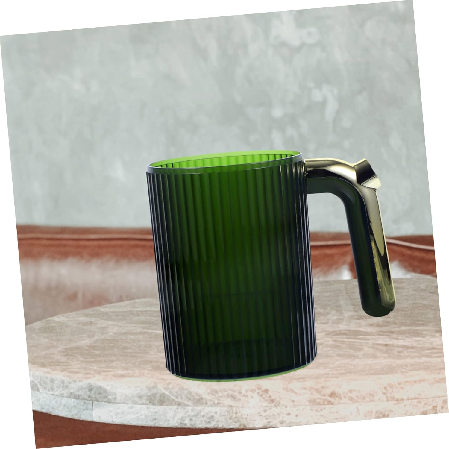 SOLUSTRE Elegant Handle Toothbrush Tumbler Mouthwash Cup