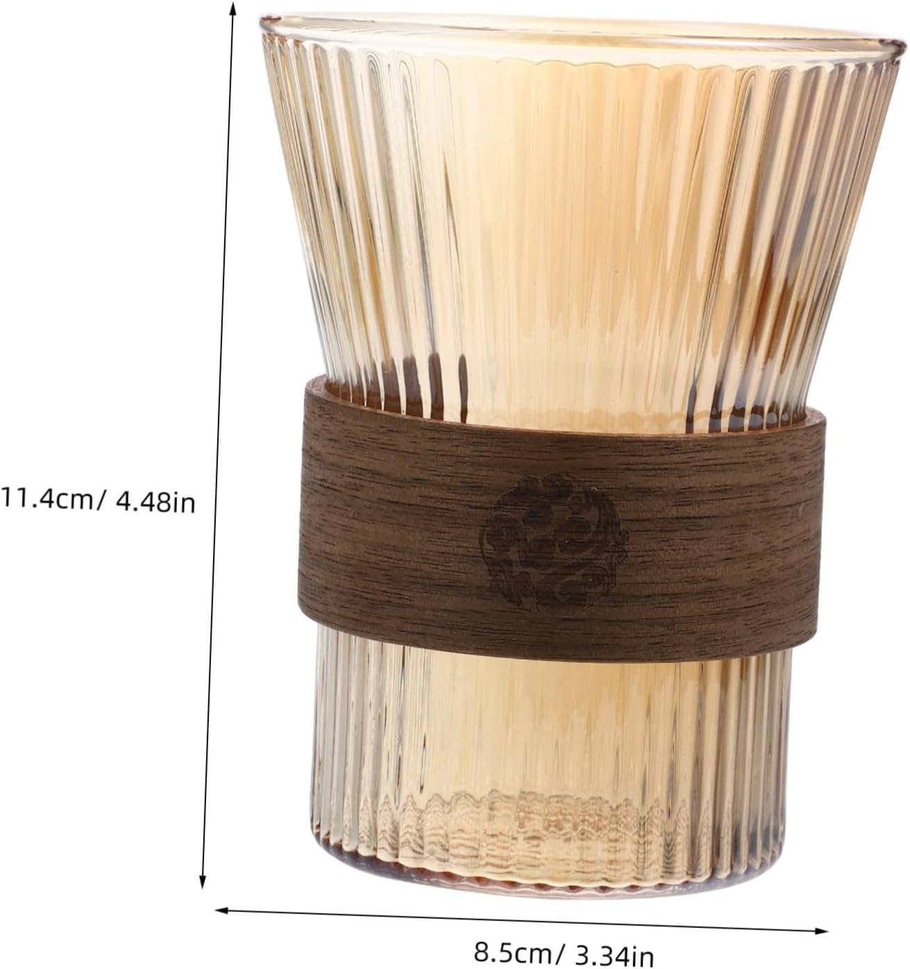 Vosarea Glass Toothbrush Cup with Ergonomic Design
