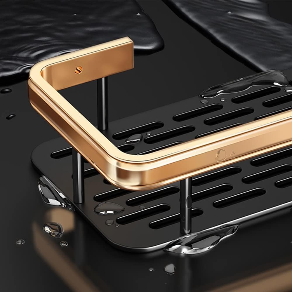 Sturdy Golden Standing Shower Caddy