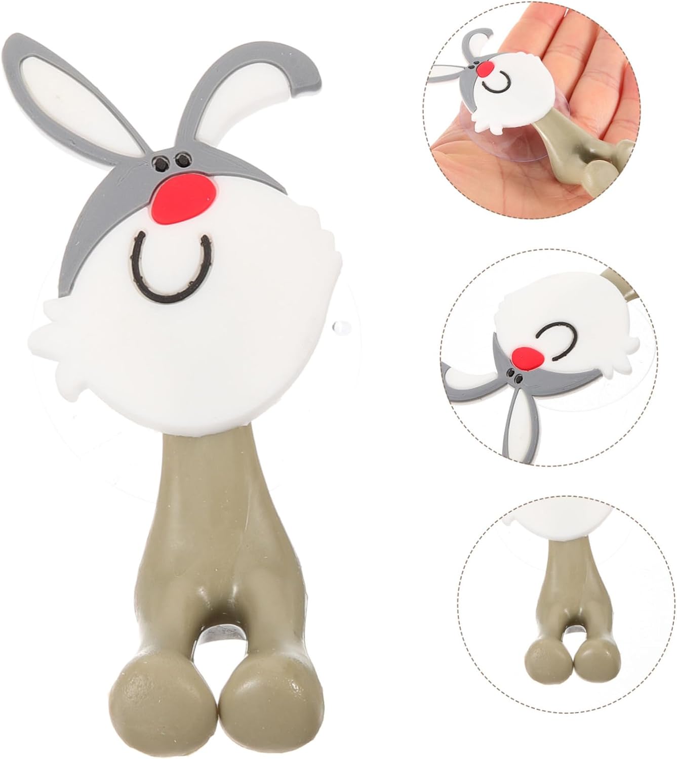 Ciieeo Cute Rabbit Toothbrush Holder Suction Cup Rack for Kids