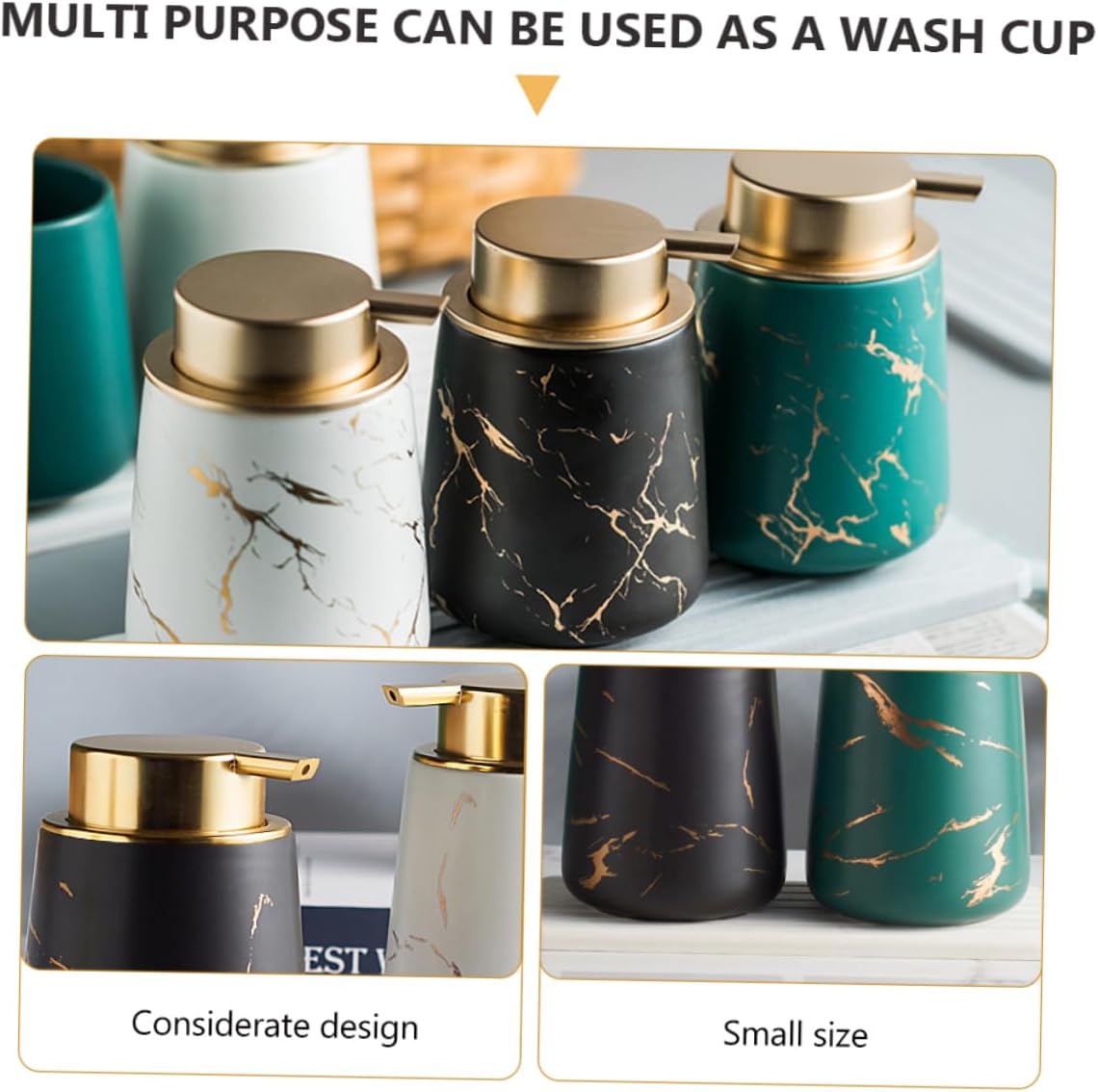 Beatifufu Perfect for Boys and Girls Toothbrush Holder Soap Dispenser Set