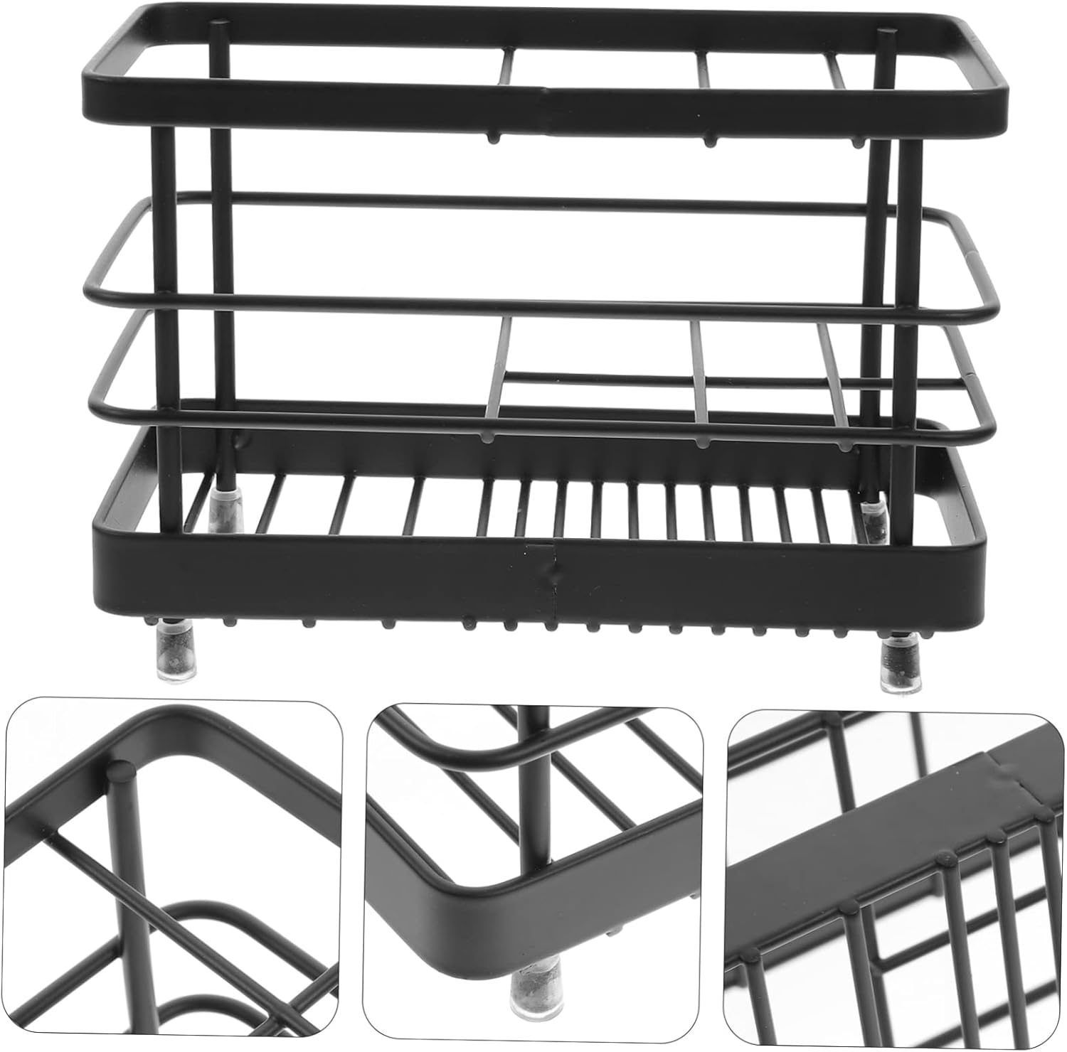 Space-Saving Iron Toothbrush Holder Stand