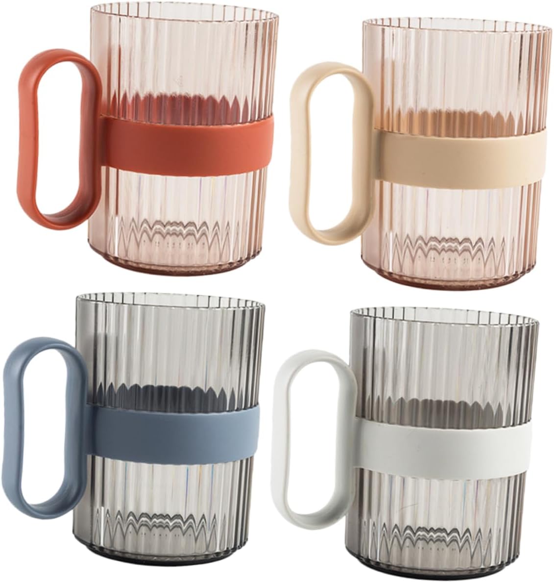 4-Piece Reusable Mental Wash Cup Set for Boys Girls Adults