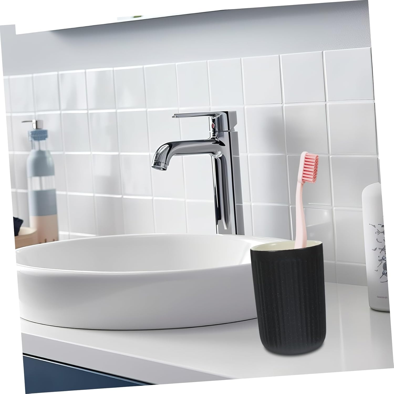 Gleavi 2pc Retro Bathroom Toothbrush Holder