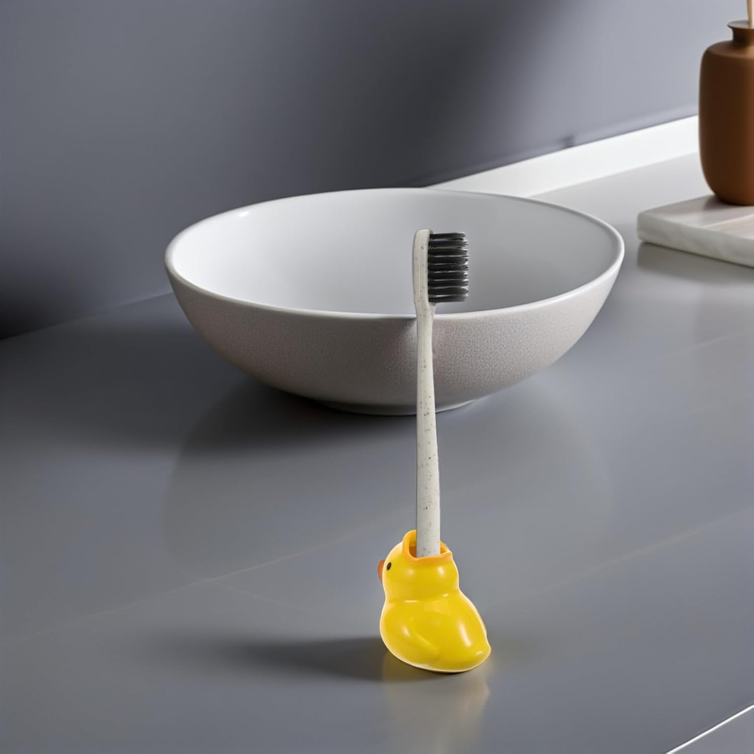 Cute Ceramic Toothbrush Holder for Kids TOVINANNA