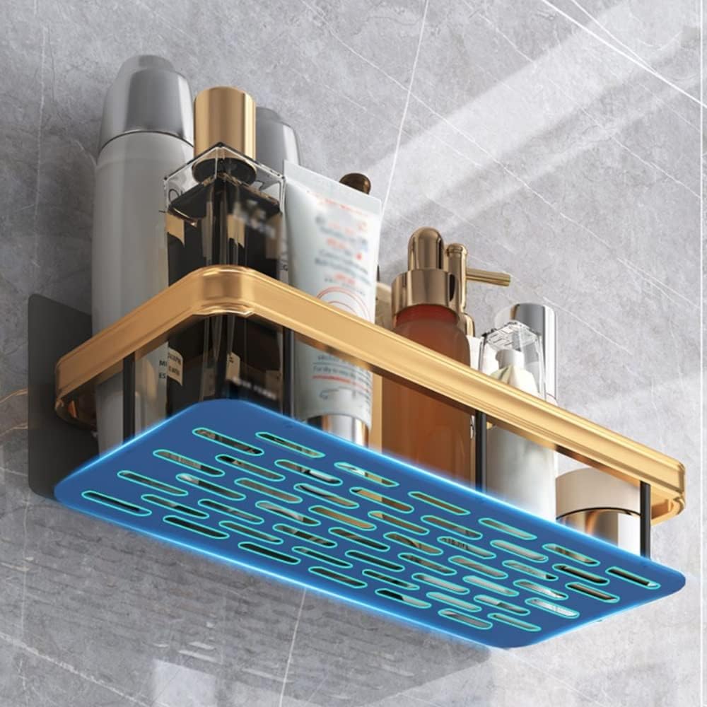 BAHELS Bath Organizer Wall-Free Aluminum Shah Organizer for Bathroom Kitchen