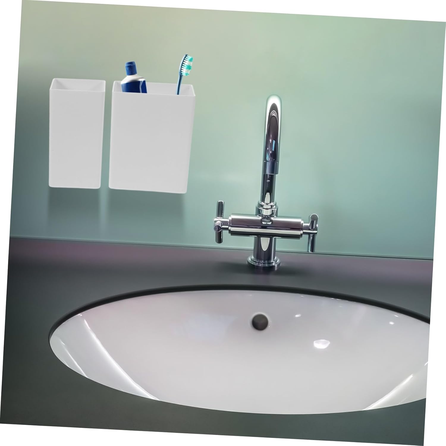 2-Piece Wall-Mounted Toothbrush Holders