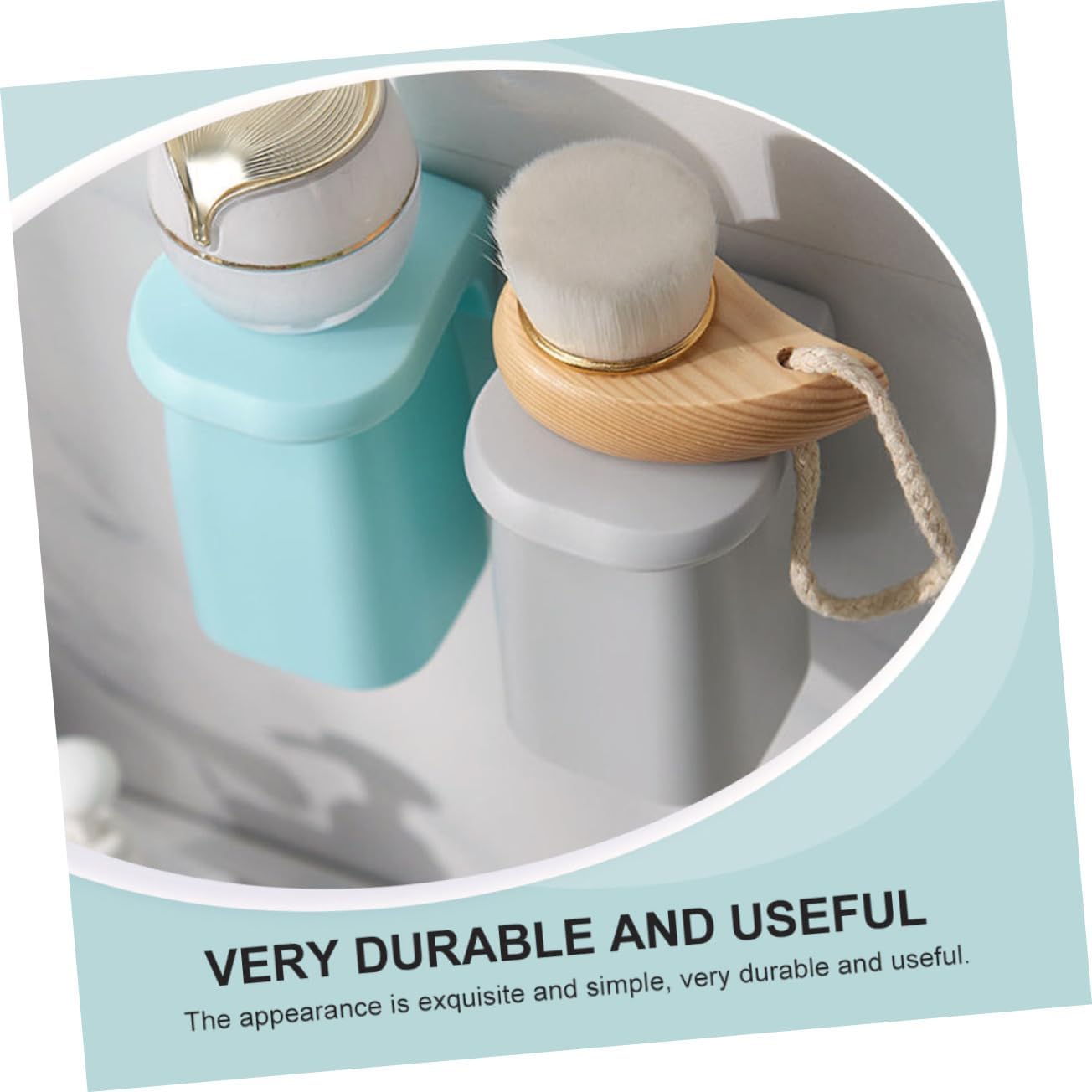 4-Piece Non-Marking Wall-Mounted Toothbrush Cup Set