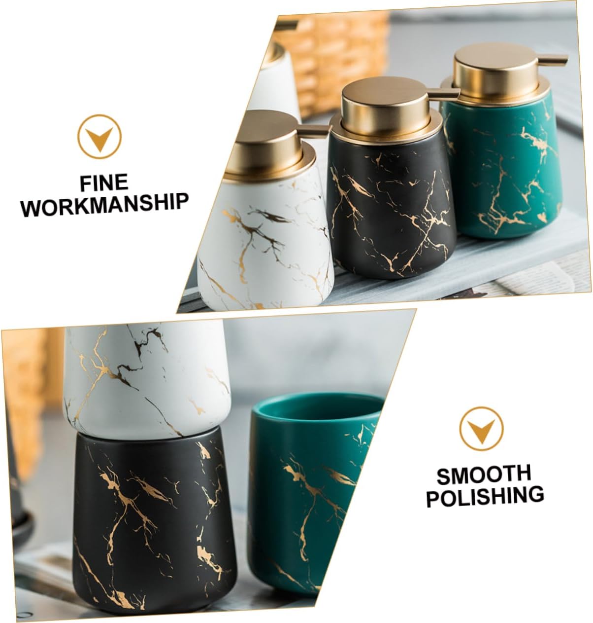 Beatifufu Perfect for Boys and Girls Toothbrush Holder Soap Dispenser Set