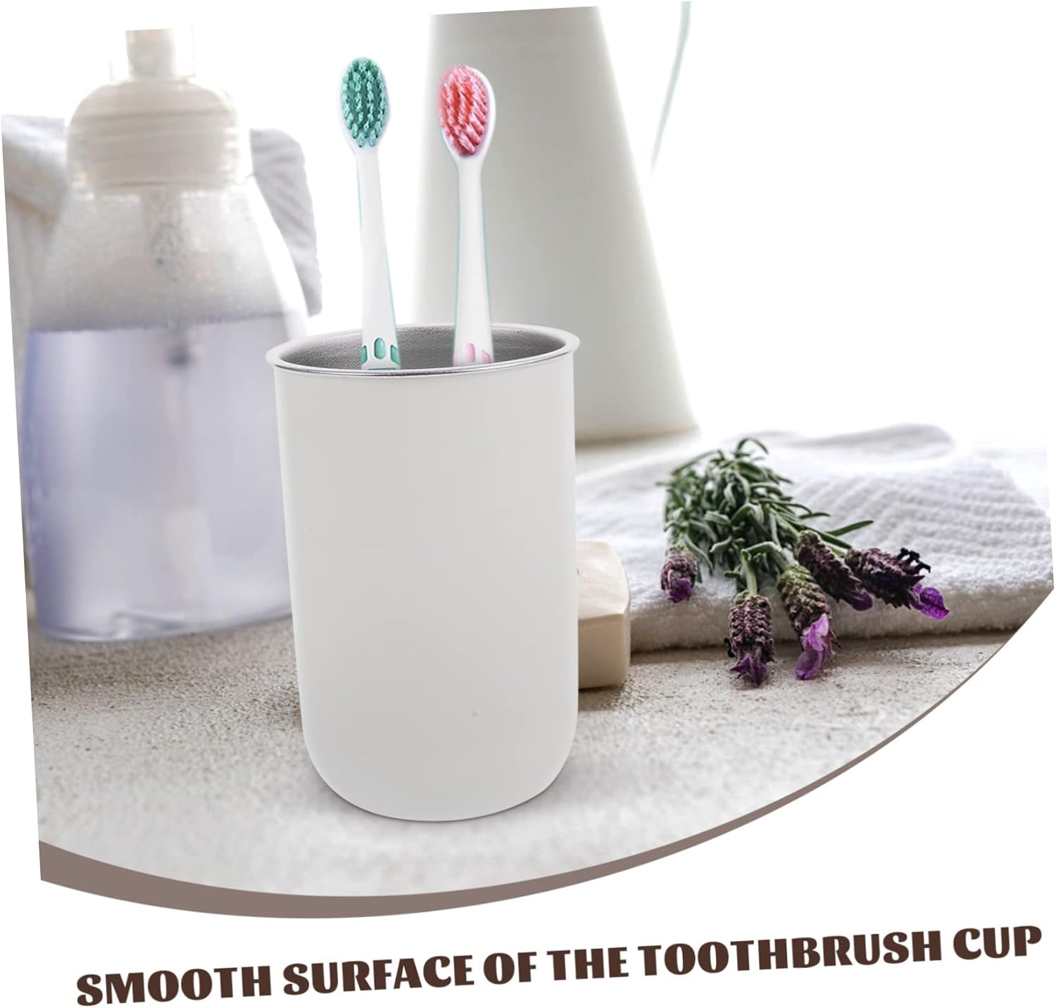 Garneck Compact Toothbrush Mouthwash Holder