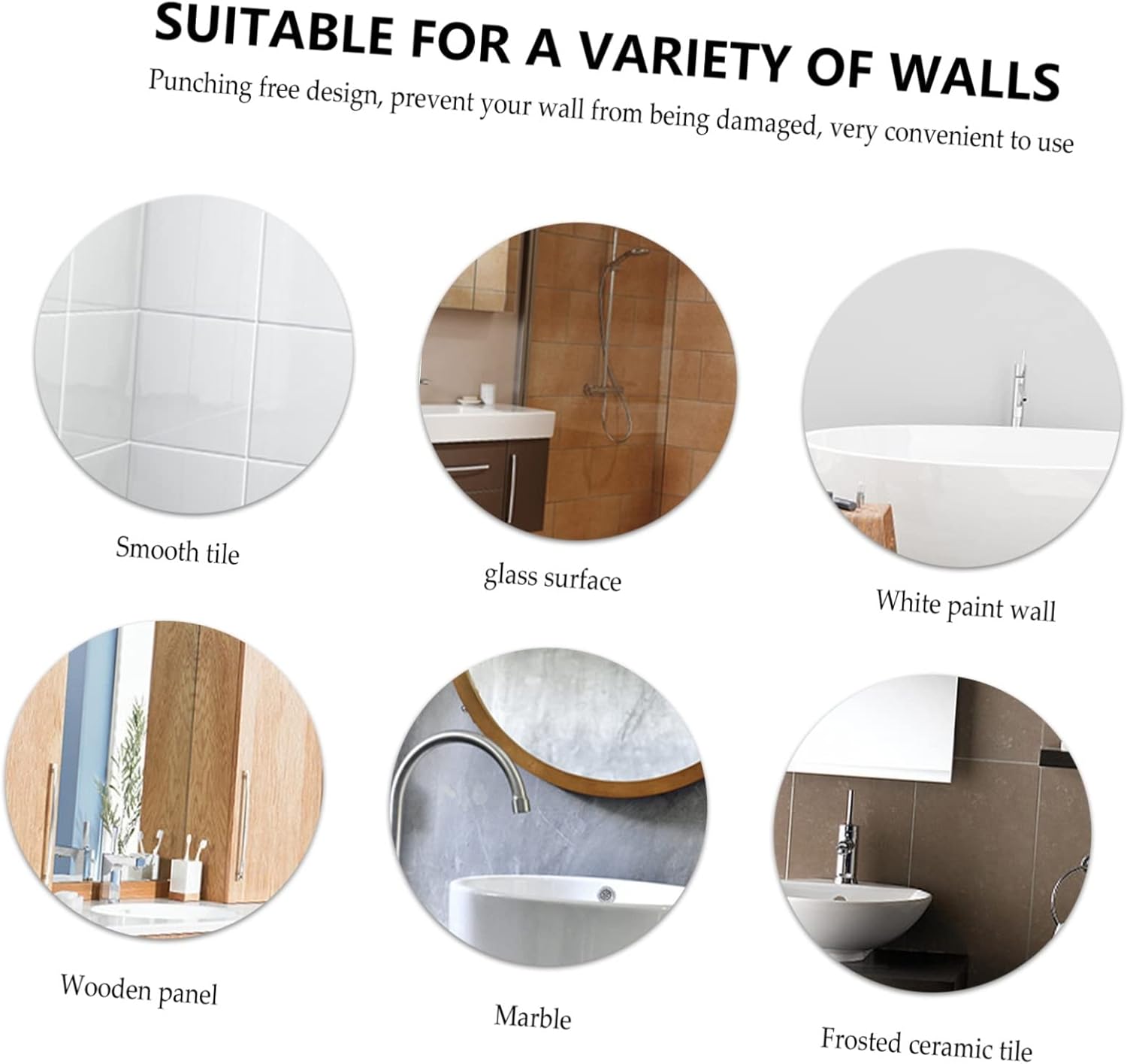 Wall-Mounted Toothbrush Holder Easy to Install