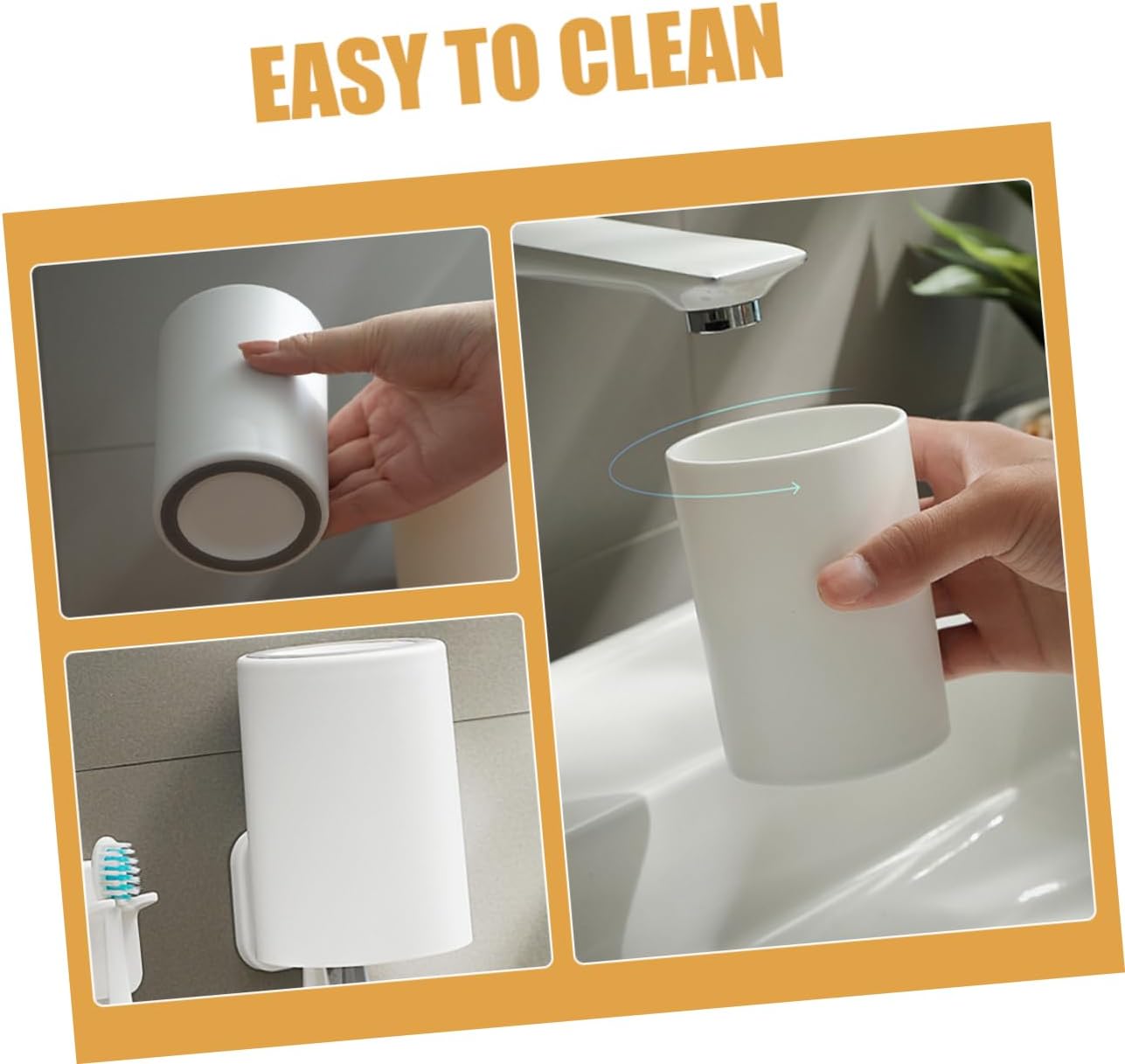 Reusable Plastic Toothbrush Holder Bathroom Design
