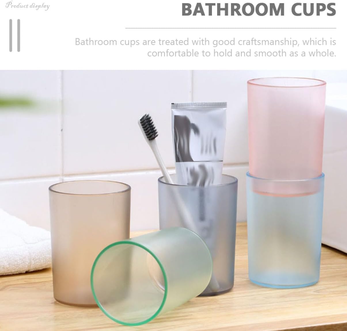 Modular Plastic Toothbrush Mouthwash Holder Grey