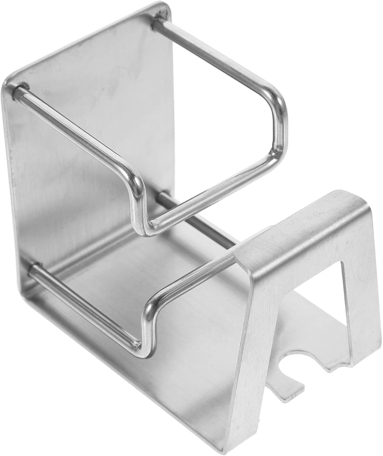 Stainless Steel Wall-Mounted Toothbrush and Cup Holder