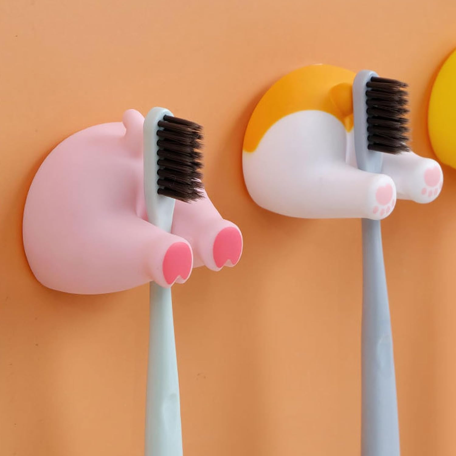 OP PWONG Cute Animal Toothbrush Holder