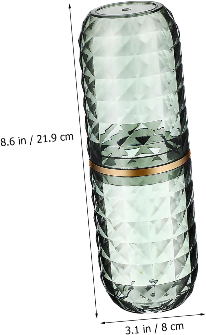 Stylish Dual Function Travel Toothbrush Holder and Mouthwash Cup