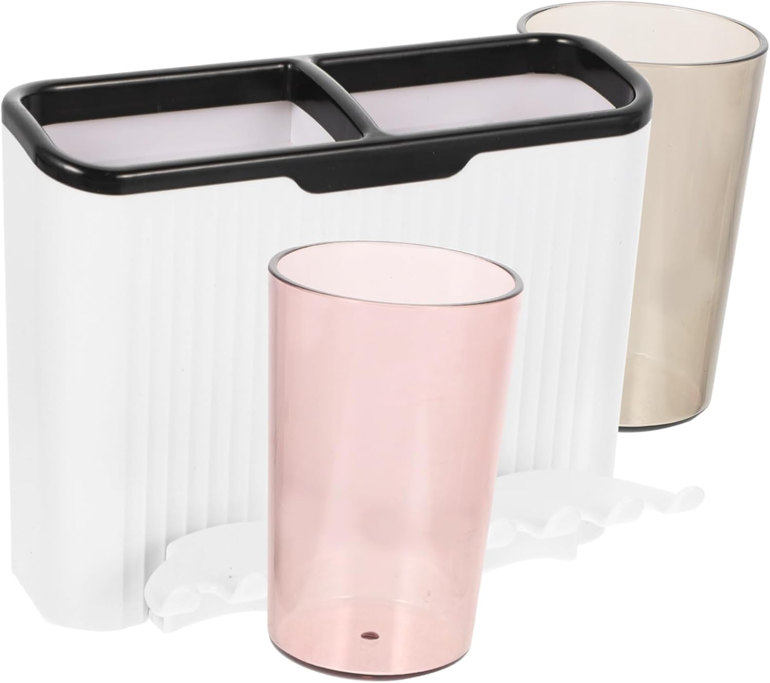 Space-Saving Wall-Mounted Toothbrush Holder Set