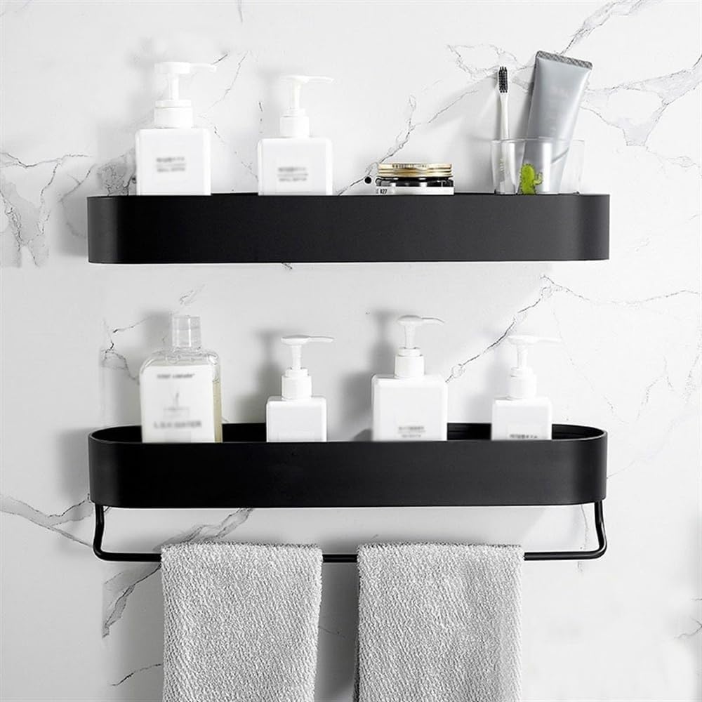 Bathroom Organizer with Towel Bar